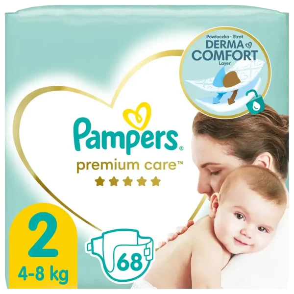 Pampers pelene premium VP 2 mini 4-8kg 68komada