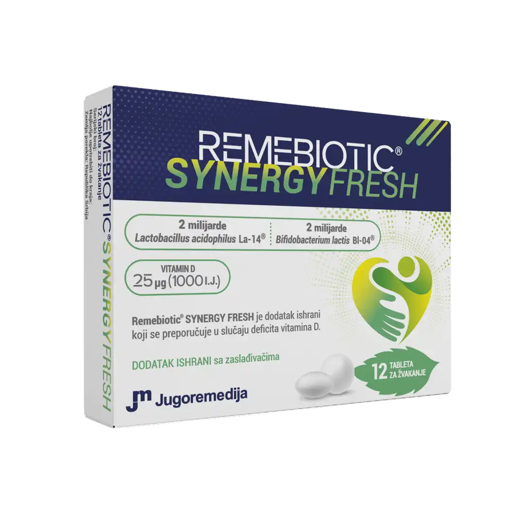 Remebiotic synergy fresh 12 tableta za žvakanje