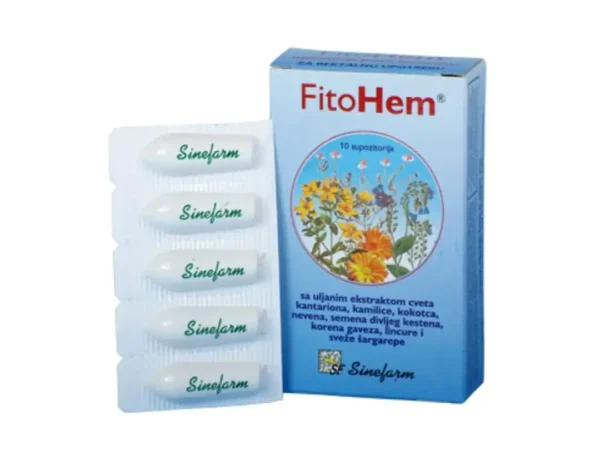 Sinefarm FitoHem- Supozitorije protiv hemoroida 10komada