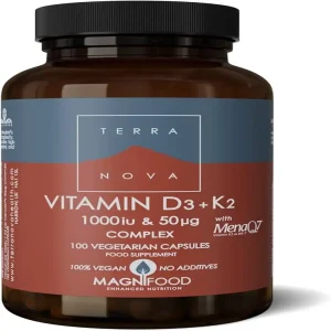 Terranova Vitamin D3 1000 IU + K2 50mcg 50 kapsula