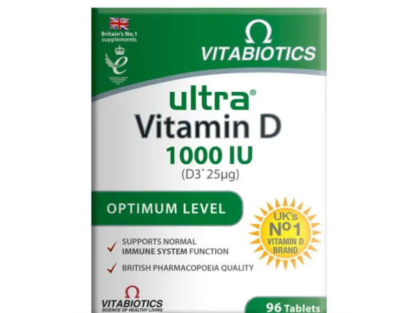VITABIOTICS Ultra vitamin D 1000IU 96 tableta