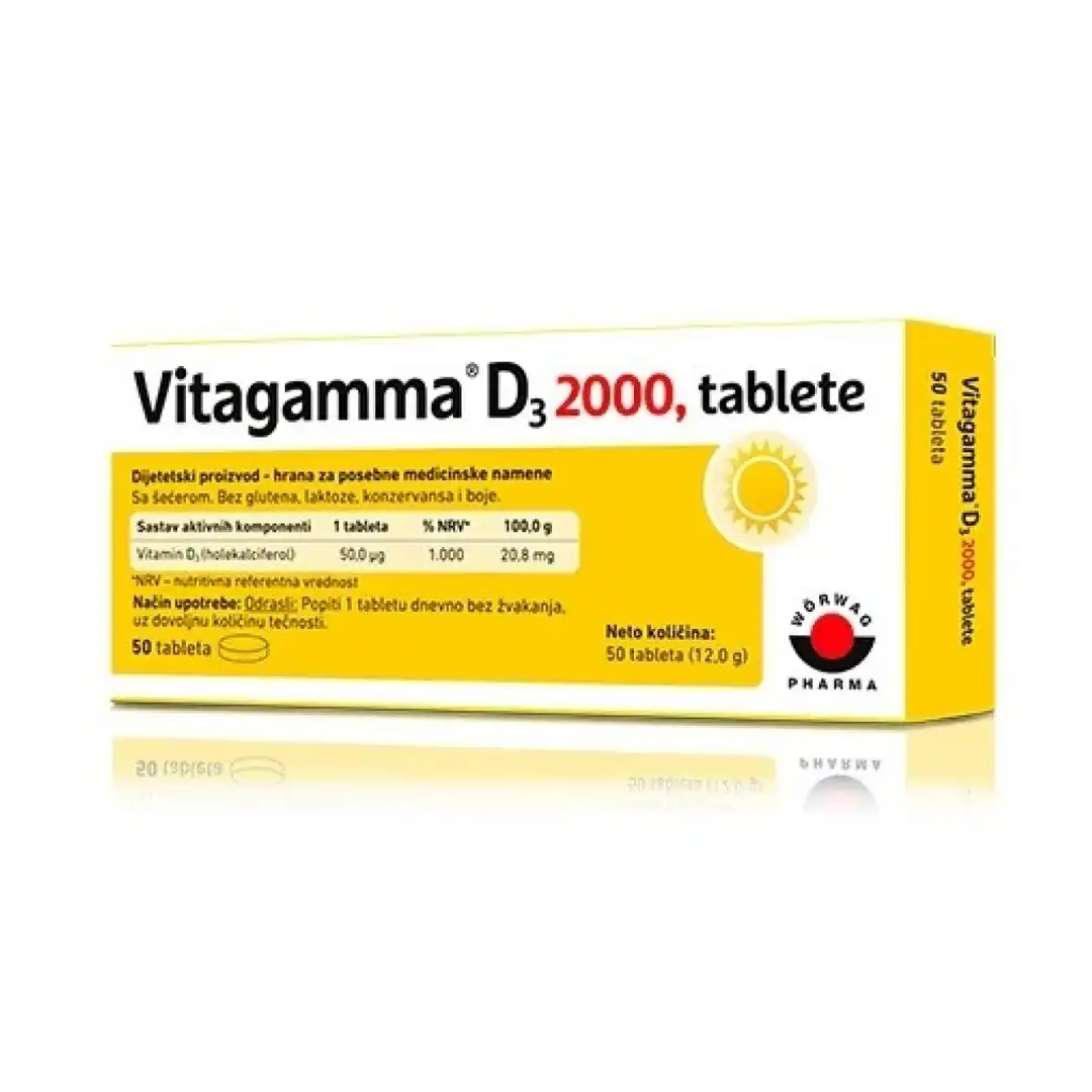 Vitagamma D3 2000IU 50 tableta
