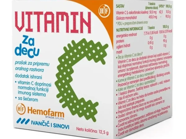 Hemofarm Vitamin C za decu 50mg, 25 kesica