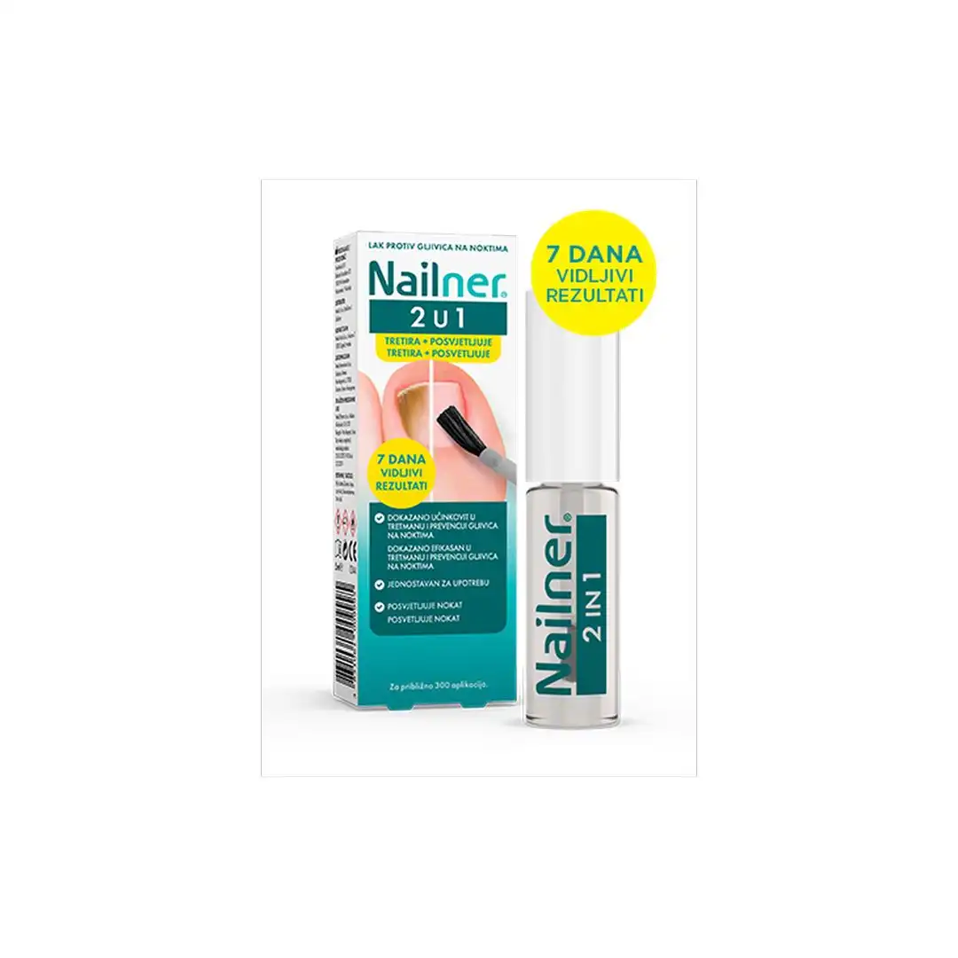 NAILNER BRUSH LAK 2U1 PR.GLJIVICA 5ML