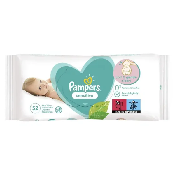 Pampers vlažne maramice sensitive 52 komada