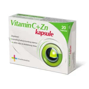 VITAMIN C+ZN KAPSULE A20 PHARMANOVA