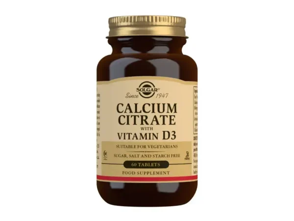 Solgar Kalcijum citrat + vitamin D 60 tableta