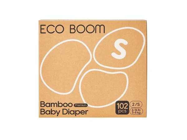 ECO BOOM pelene za bebe S ( 3-8 kg) 102 komada
