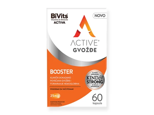 Bivits Active Gvožđe Booster 20 kapsula