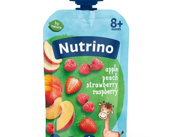 Nutrino voćni pire 8+ jabuka, breskva, jagoda i malina 100g