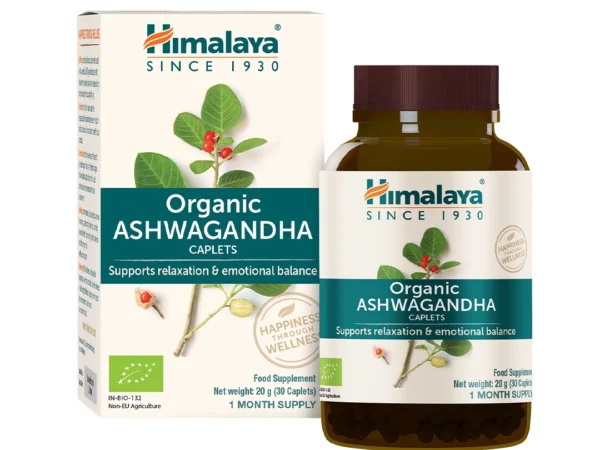 Himalaya Ashwagandha Organic, 60kapsula