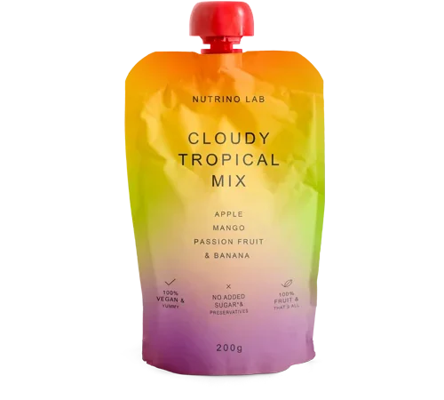 Nutrino Lab CLOUDY TROPICAL MIX - jabuka, banana, mango, marakuja, 200 g