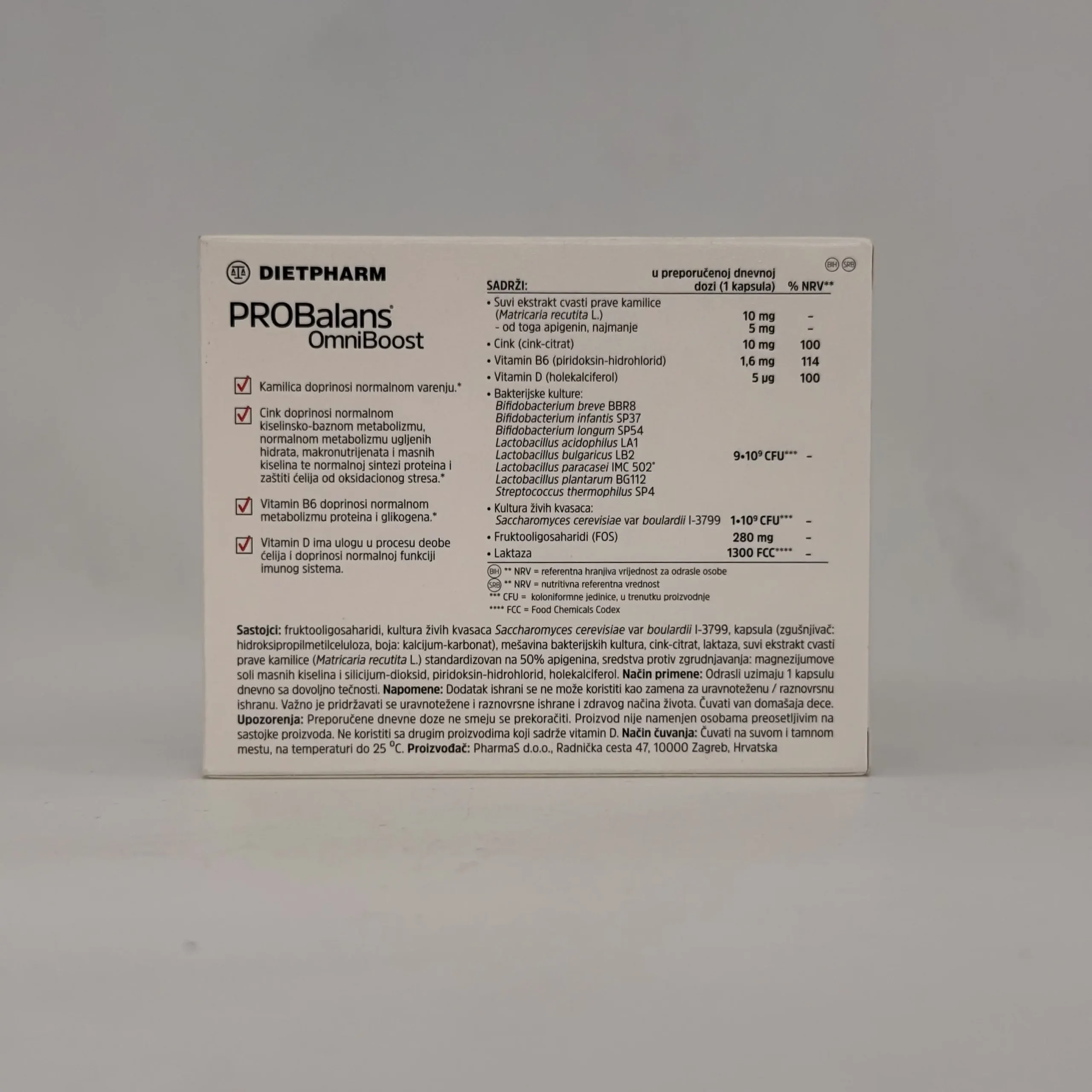 Dietpharm PROBalans OmniBoost 20 kapsula - Slika 2