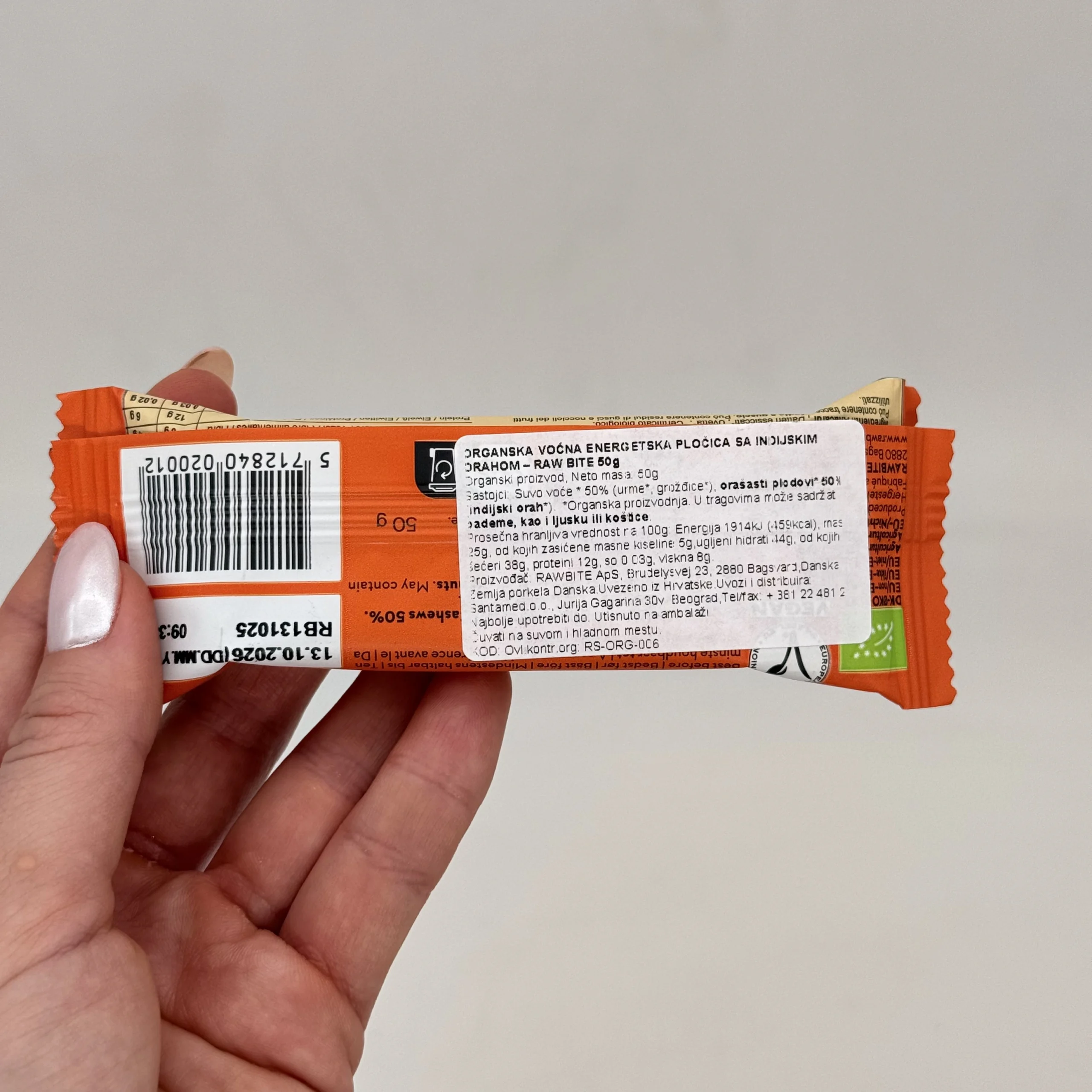 RAW BITE INDIJSKI ORAH 50G - Slika 2