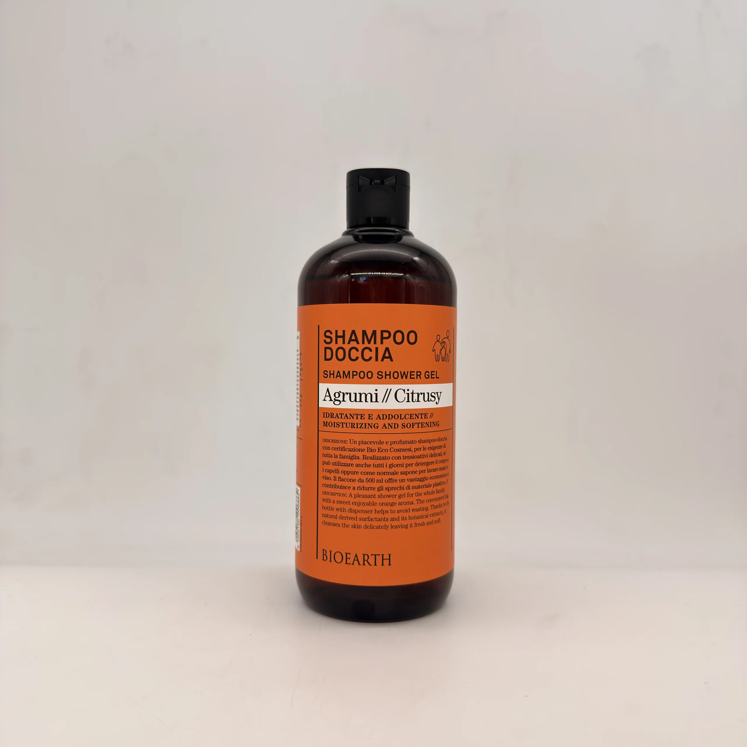 Bioearth family gel za tuširanje i šampon za celu porodicu-pomorandža 500ml
