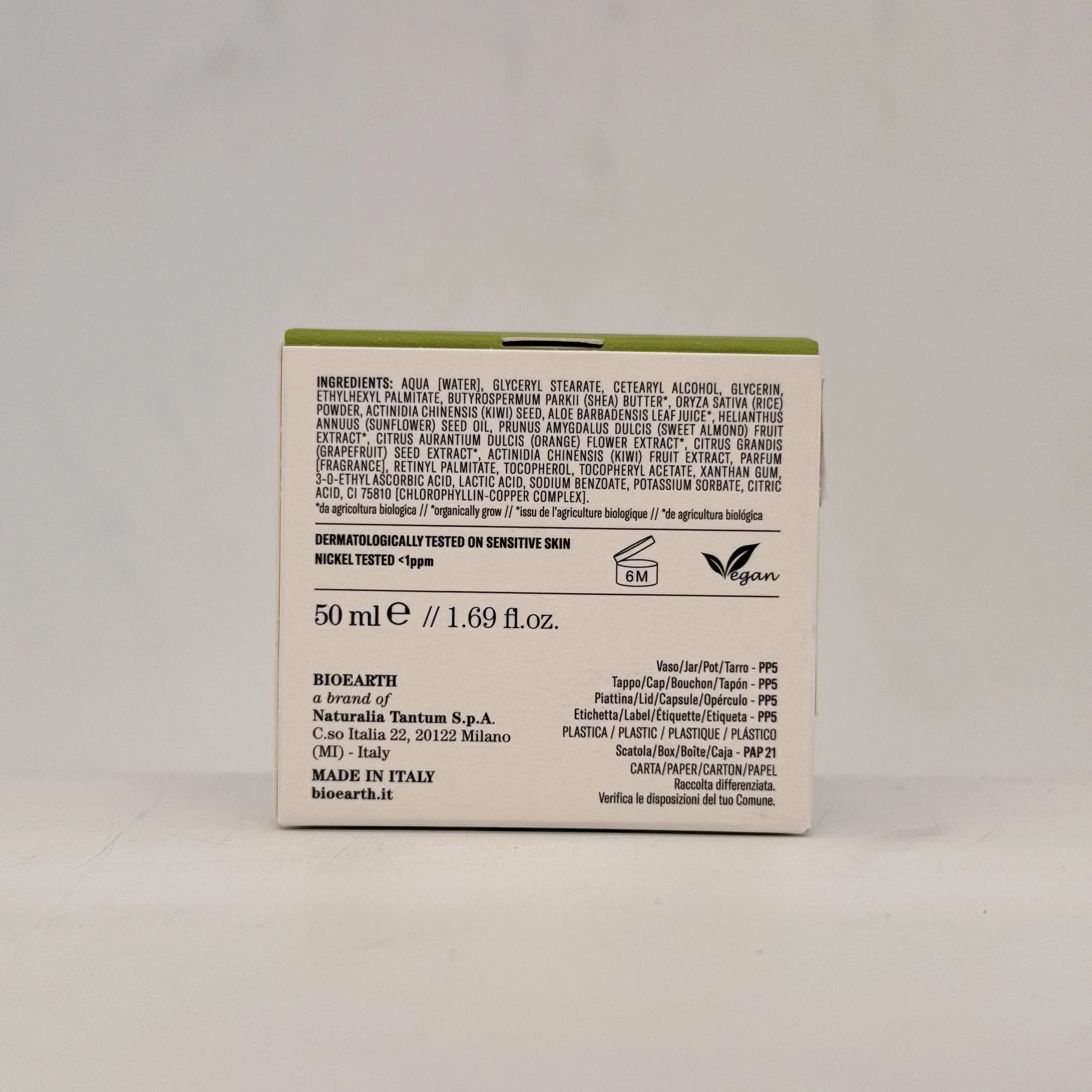 Bioearth vitaminica blagi piling za lice KIWI 50ml - Slika 3