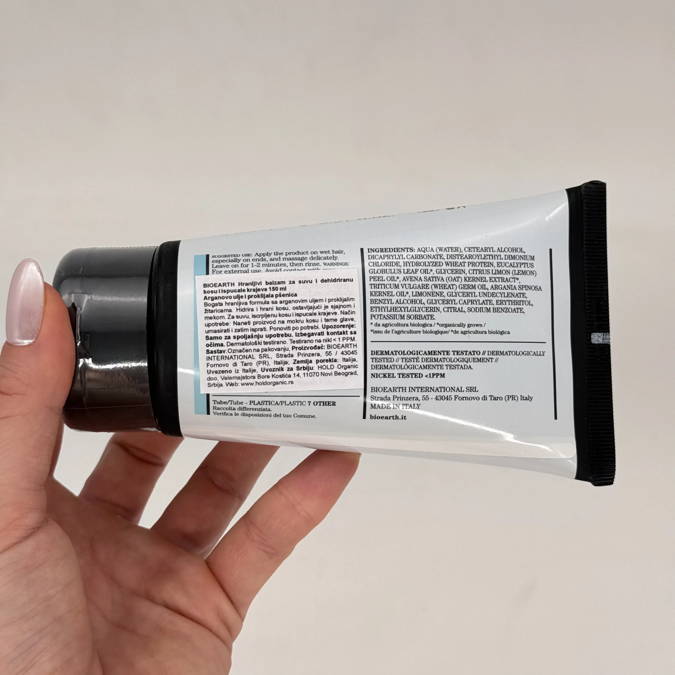 Bioearth hair hranljivi balzam za suvu i dehidriranu kosu i ispucale krajeve 150ml